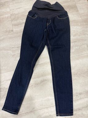 Old Navy Dark Blue Skinny Maternity Jeans